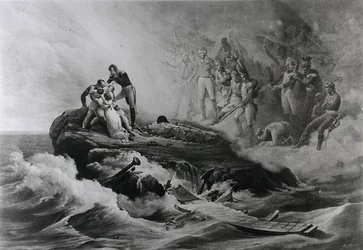Familien Bertrands farvel, St. Helena, ca. 1821-36