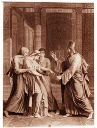 Esther Before Assuerus, illustrasjon fra 