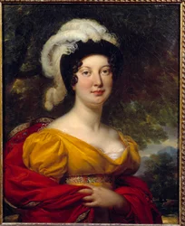 Portrett av Marechal Lannes, hertuginne av Montebello Maleri av Antoine Jean Gros (1771-1835) Rundt 1815 Orleans, Musee des Beaux Arts