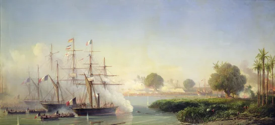 Storming av citadellet i Saigon av viseadmiral Rigault de Genouilly, 17. februar