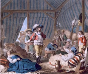 Greven av Harcourt (1601-66) viser sin menneskelighet under beleiringen av Torino (1640), 1787 (se også 169707)