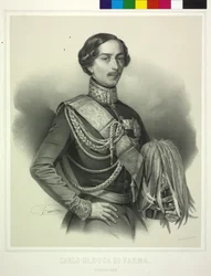 Hertug av Parma, Karl III (litografi)