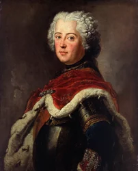 Portrett av Fredrik II av Preussen 17121786 som kronprins, 1739