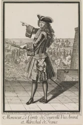 Herr grev de Tourville, viseadmiral og marskalk av Frankrike