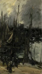 Havneutsikt i Dunkerque (eller Dieppe?)