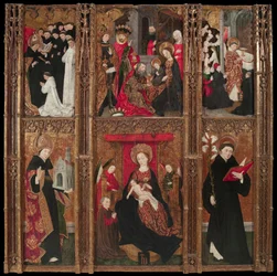 Altertavle av Jomfru Maria, Sankt Augustin og Sankt Nikolaus av Tolentino