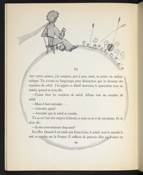 Illustrasjon fra «Den lille prinsen» av Antoine de Saint-Exupéry