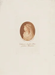 Portrett av Katharina Josepha Ritter, født Baumann 11763-1849, ca. 1800.