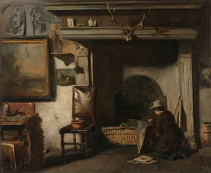 Studioet til Haarlem-maleren Pieter Frederik van Os Studioet til Haarlem-maleren Pieter Frederik van Os