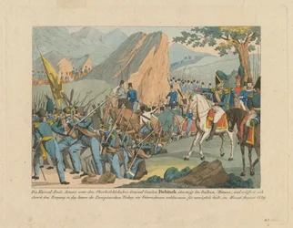 Hæren til Graf Ivan Ivanovich Diebitsch krysser Balkan