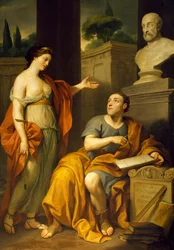 Allegorisk portrett av James Caulfield, Lord Charlemont, av Anton Raphael Mengs