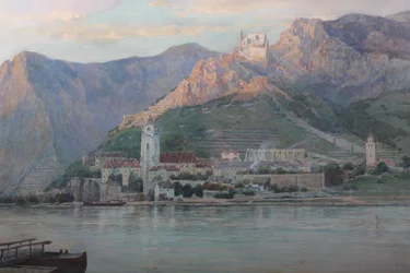 Anton Reckziegel Utsikt over Dürnstein
