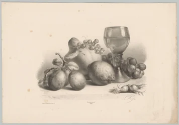 Stilleben med glass, plommer, sitron, druer og hasselnøtter Flower and Fruit Studies (...) 10. episode (serietittel)