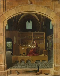 Saint Jerome i saken. Rundt 1475