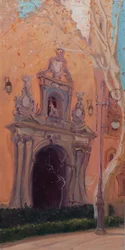 Granada Door, 2016 (olje på lerret)