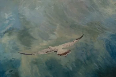Måkevinger utstrakte, 2012 (olje på lerret)