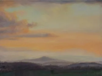 Welsh Mountains, 2022 (olje på lerret)