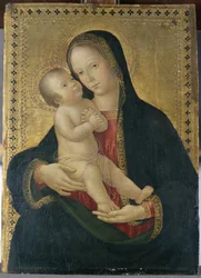 Madonna og barn, ca. 1480-85 (tempera på poppeltre)