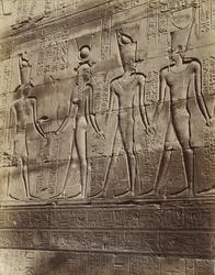 Bas-relieff fra tempelet i Edfu