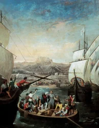 Avgang for de tre karavellene til Christopher Columbus