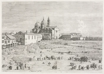 Utsikt: Saint Justina-kirken i Prà della Valle, Padua