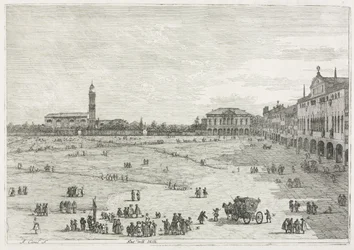 Utsikt: Prà della Valle, Padua, 1735-1746.