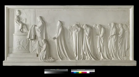 Hecuba tilbyr peplum til Pallas Athena, 1790-92 (gips)