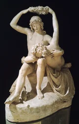 Venus crowning Love av Antonio Canova (1757-1822), gipsmodell