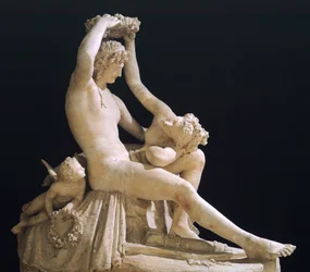 Venus crowning Love av Antonio Canova (1757-1822), gipsmodell