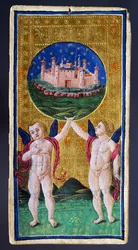 Tarotkort som viser verden