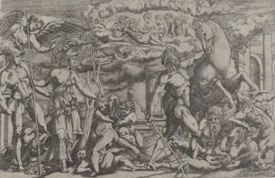 Konkurranse mellom Neptun og Athena, 1540-45.