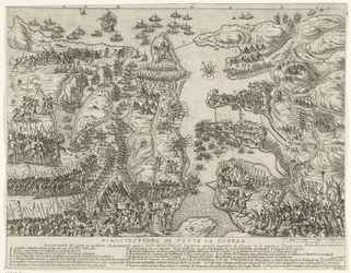 Oversikt over hele slaget på Malta Dimostrazione di tutta la guerra (tittel på objekt) The Siege of Malta (serietittel)