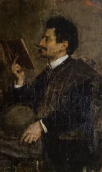 Portrett av kritiker Saverio Kambo