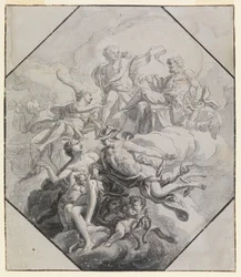 Design for et takmaleri med temaet Olympus