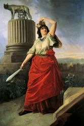 Allegory of Unification of Italy, av Antonio Muzzi (1815-1894)
