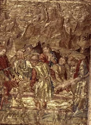 The Burial of St. John the Baptist, billedvev som viser scener fra helgenens liv (tekstil)