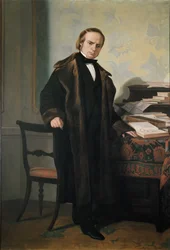 Portrett av Vincenzo Gioberti, italiensk filosof, patriot og politiker (olje på lerret)