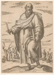 Av Saint Bartholomew Jeg tror på Den Hellige Ånd (tittel på objekt) Kristus, Maria og apostelen (serietittel)