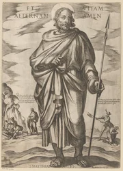 Av den hellige Matthias Og evig liv amen (tittel på objekt) Kristus, Maria og apostelen (serietittel)