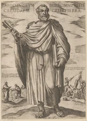Av Sankt Peter Jeg tror på gud, far, den allmektige skaperen av himmel og jord (tittel på objekt) Kristus, Maria og apostelen (serietittel)