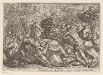 Jerikos fall Iosues ercam septies Iericho circumducit moenia corruunt (tittel på objekt) Det gamle testamente kampscener (serietittel)