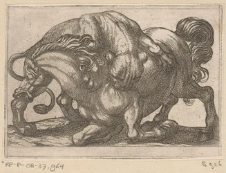 En løvinne angriper en hest Kampdyr (serietittel)