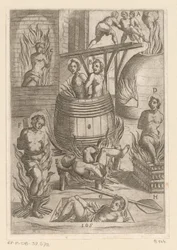 Tortur med forskjellige måter å brenne på Tortur påført av kristne martyrer (serietittel) Varia tormentorum et supplicioru crudelium (...) (serietittel)
