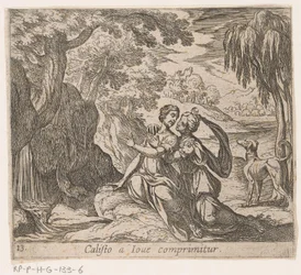 Jupiter en Callisto Callisto er komprimert av Jupiter (tittel på objekt) Metamorphoseon sive transformationum (serietittel) Metamorfosen van Ovidius (serietittel)