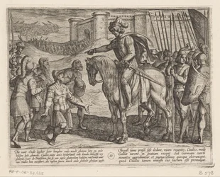 Menn fra festningen overgir seg til Julius Civilis De bataviske krigene mot romerne (serietittel) Batavorum cum Romanis Bellum (serietittel)