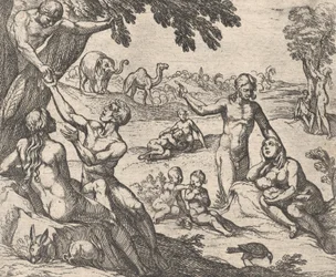 Plate 3: The Age of Gold Aetas aurea, fra Ovids 