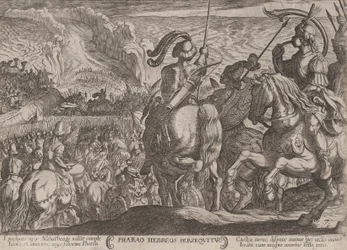 Plate 7: Egypterne som forfølger israelittene, fra 