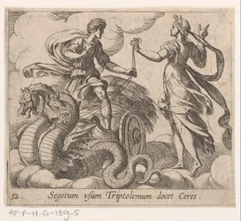 Triptolemus ontagunt de wagon van Ceres Ceres lærer Triptolemus avlingen (tittel på objekt) Metamorfoseon eller transformasjoner (serietittel) Metamorfosen van Ovidius (serietittel)