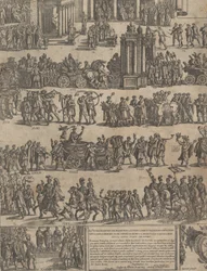 Triumf av en romersk keiser venstre side, 1603.