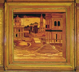 Marquetry Panel fra Grotta av Isabella d